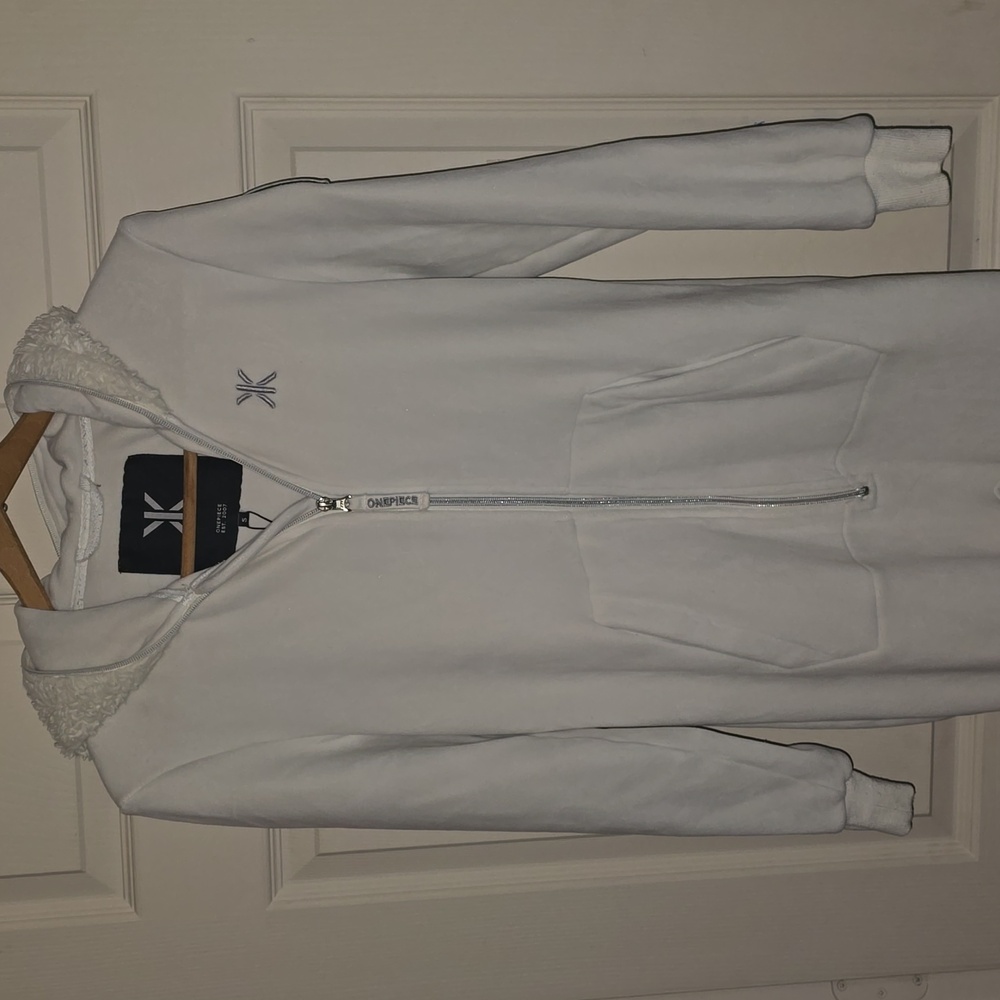 Onepiece Meribel White Hooded Jumpsuit